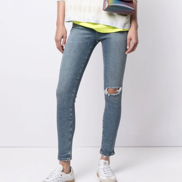 NWOT Citizens of Humanity Mid Rise Rocket Crop Skinny Jean in Surfspray Sz 24 - Picture 4 of 12